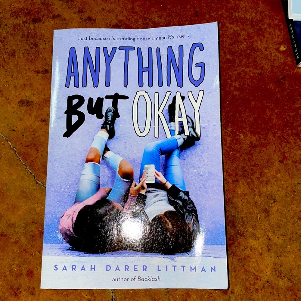 Anything but Okay book - from Scholastic